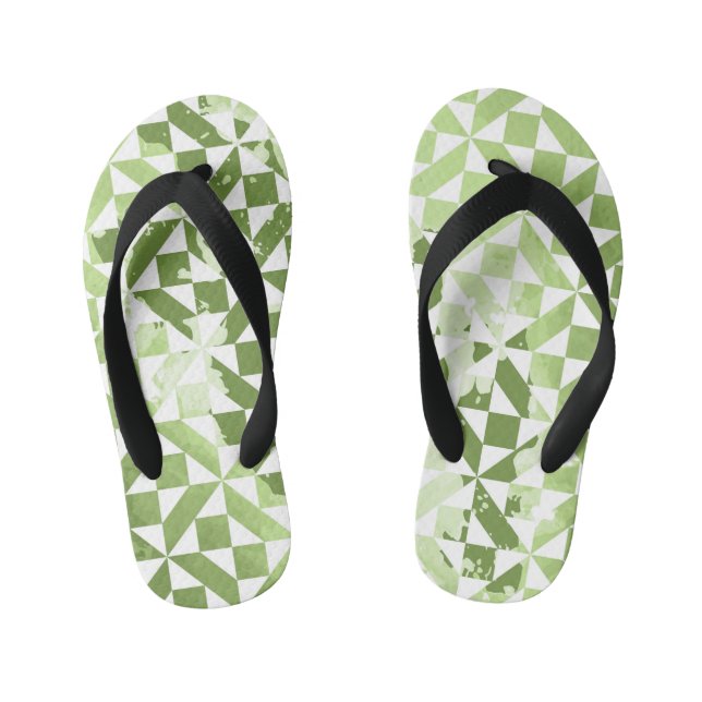 Watercolor motifs 3 kid's jandals (Footbed)