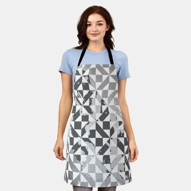 Watercolor motifs 4 apron (Worn)