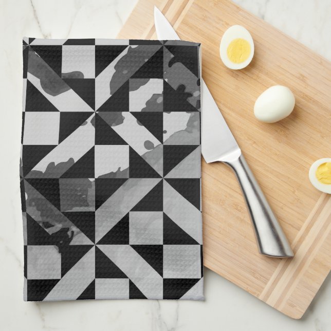 Watercolor motifs 5 tea towel (Quarter Fold)