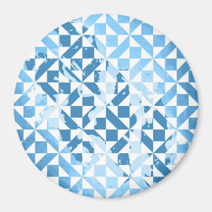 Watercolor motifs magnet
