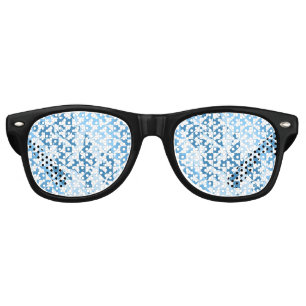 Watercolor motifs retro sunglasses
