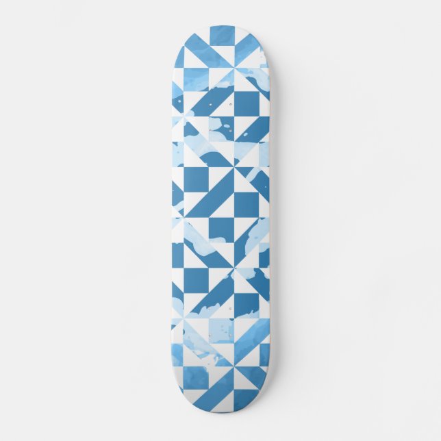 Watercolor motifs skateboard (Front)