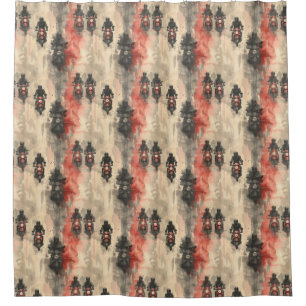 Watercolor motorcycles, bikers, racing, motorcycli shower curtain