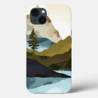 Watercolor Mountain Landscape iPhone / iPad case