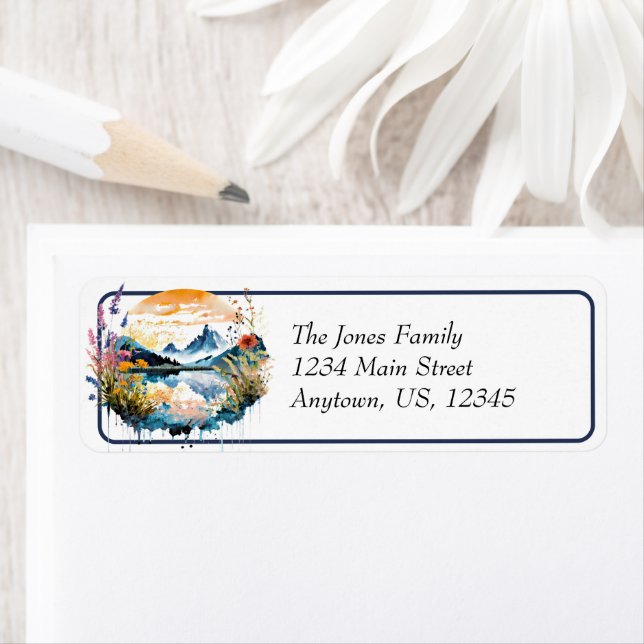 Watercolor mountain scene (Insitu)