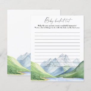Watercolor mountains - bucket list game