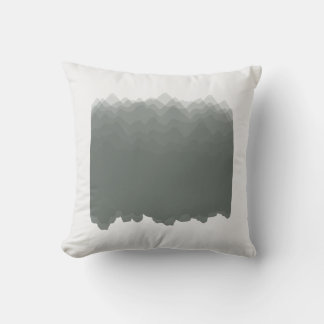 Watercolor Mountains Forest Illustration Pillow