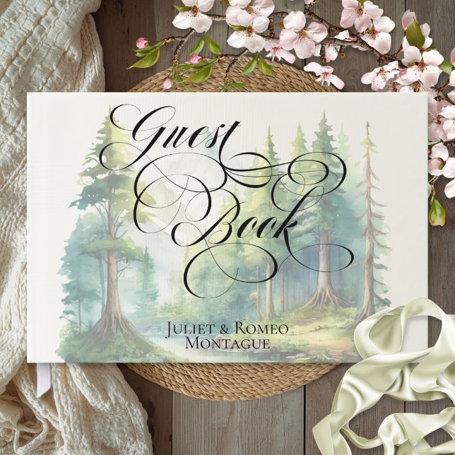 Watercolor Mountains Wedding Guest Book (Creator Uploaded)
