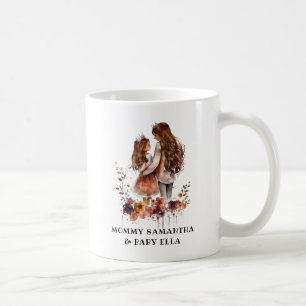 Watercolor Mum and Daughter (1) Coffee Mug