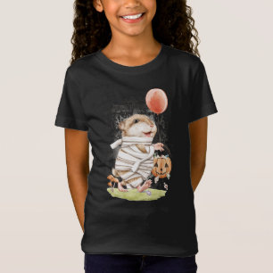 Watercolor Mummy Hamster Halloween T-Shirt