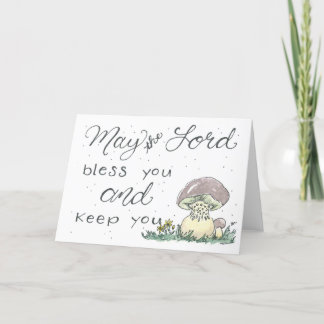 Watercolor Mushroom Card