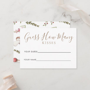 Watercolor Mushroom Shower Game Card