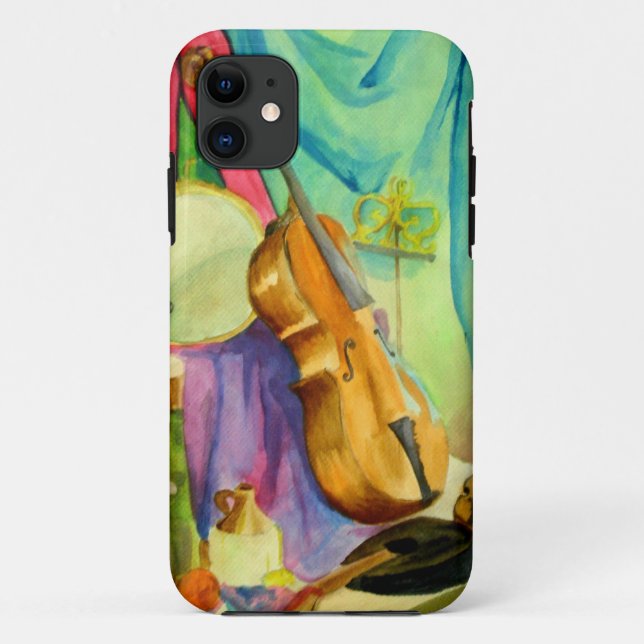 Watercolor Music Case-Mate iPhone Case (Back)
