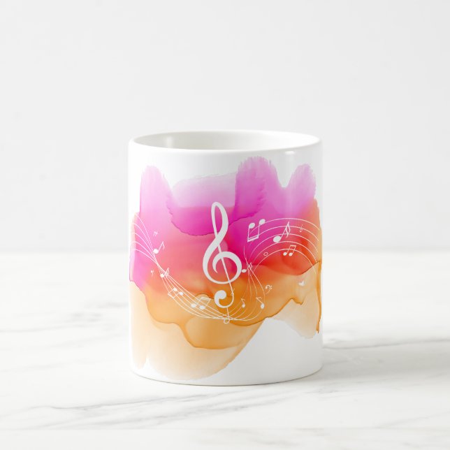 Watercolor Music Coffee Mug (Center)