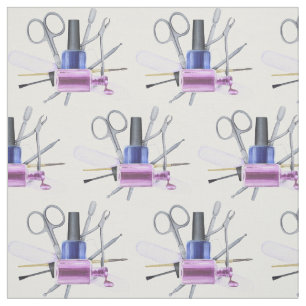 Watercolor Nail Polish Beauty Salon Nails Fabric