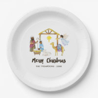 Watercolor Nativity Christmas Party