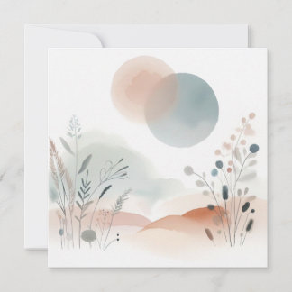 Watercolor Nature 07 Holiday Card