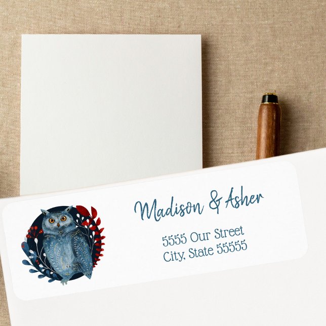 Watercolor Nature Art Winter Fall Woodland Owl  (Creator Uploaded)