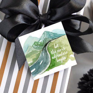 Watercolor Nature Let's The Next Adventure Begin Favour Tags