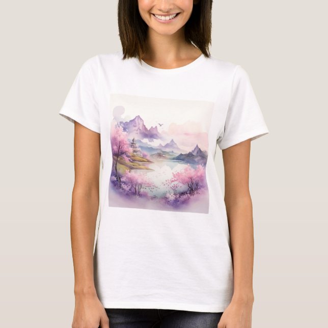 Watercolor Nature T-Shirt (Front)