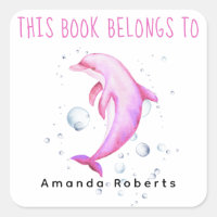 Watercolor nautical - baby shower bookplate