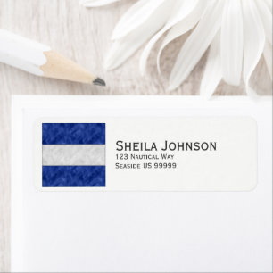 Watercolor Nautical Signal Maritime Flag