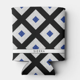 Watercolor Nautical Signal Maritime Flag Can Cooler