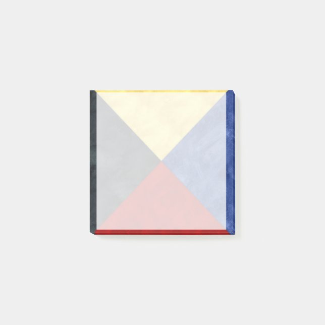 Watercolor Nautical Signal Maritime Flag Post-it Notes (Front)