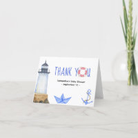 Watercolor nautical - thank you