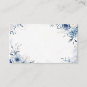 Watercolor Navy & Dusty Blue Wedding Place Cards