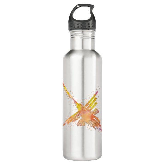 Watercolor Nazca Hummingbird 710 Ml Water Bottle (Front)