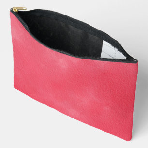 Watercolor Neon vivid Pink Pattern Accessory Pouch