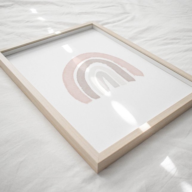 Watercolor Neutral Rainbow boho poster (Creator Uploaded)