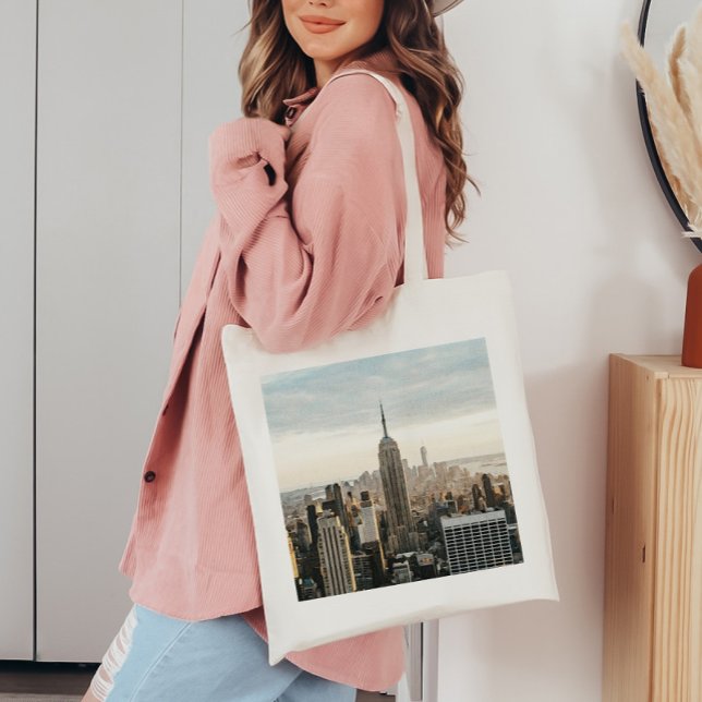 Watercolor New York City Destination Tote Bag (Creator Uploaded)
