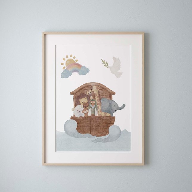 watercolor Noah's ark poster (Creator Uploaded)