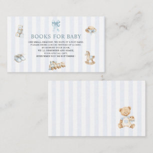 Watercolor Nurserygirl beige blue toys baby show Enclosure Card