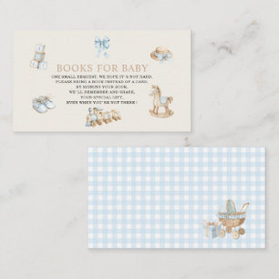Watercolor Nurserygirl beige blue toys baby show Enclosure Card