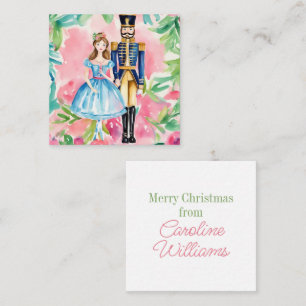 Watercolor Nutcracker and Clara Christmas Card