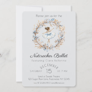 Watercolor Nutcracker Ballet Recital Invitation