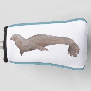 Watercolor Ocean Animal Sea Lion Golf Head Cover