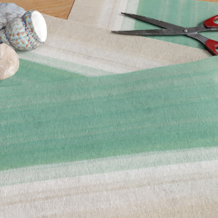 Watercolor Ocean Beach Turquoise Sand Tissue Paper