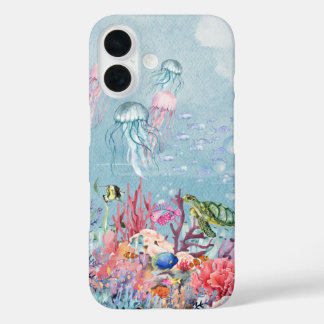 Watercolor Ocean iPhone 16 Case