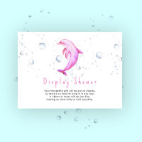Watercolor ocean dolphin - display shower