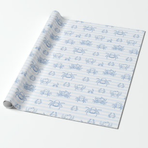 Watercolor Ocean Sea Animals Pattern Wrapping Paper