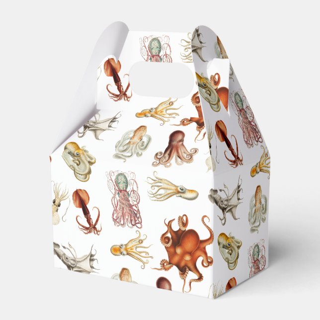 Watercolor Octopus Cephalopod Ocean Animals  Favour Box (Front Side)