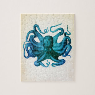 Watercolor Octopus Illustration Jigsaw Puzzle
