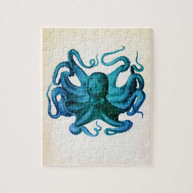 Watercolor Octopus Illustration Jigsaw Puzzle (Vertical)