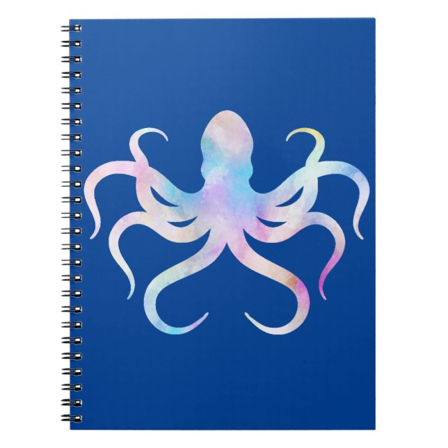 Watercolor octopus notebook (Front)