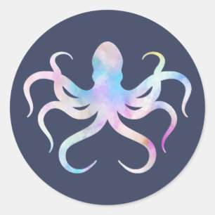 Watercolor octopus Sticker