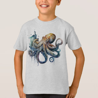 Watercolor Octopus T-Shirt